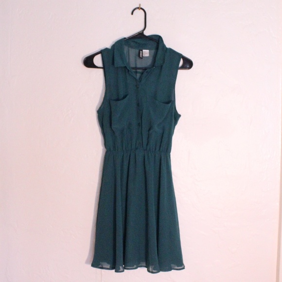 Divided Dresses & Skirts - RELISTED Divided by H&M Forrest green dress